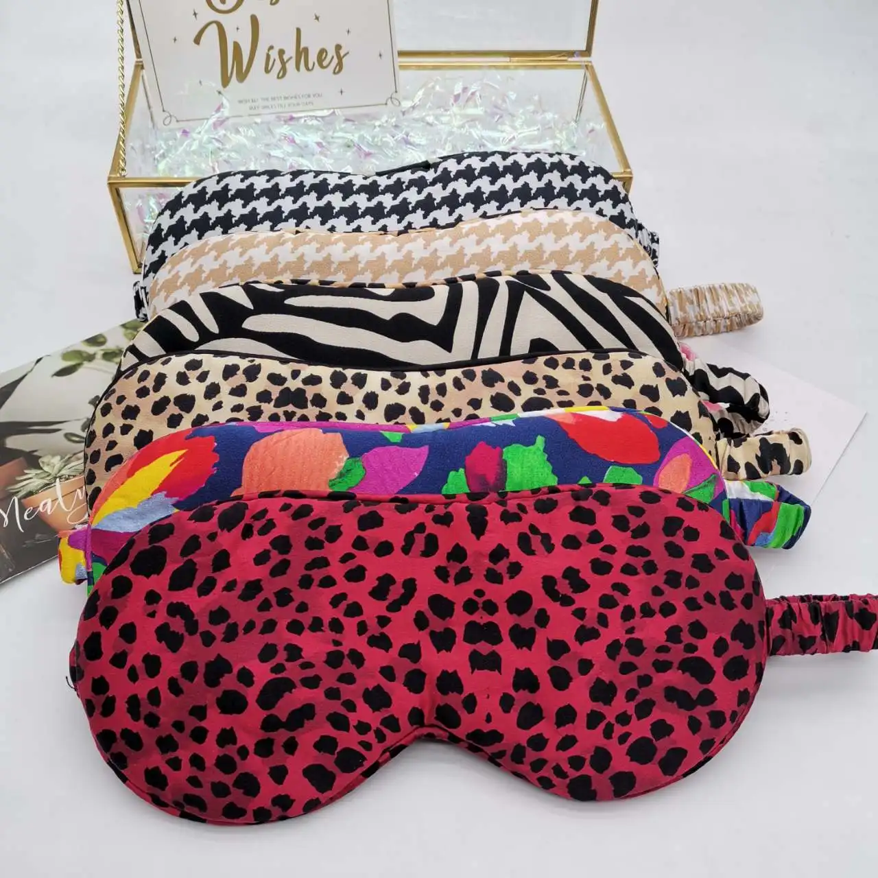 

factory wholesale in stock cheap breathable travel sleep real mulberry silk eye mask for women, Color optional