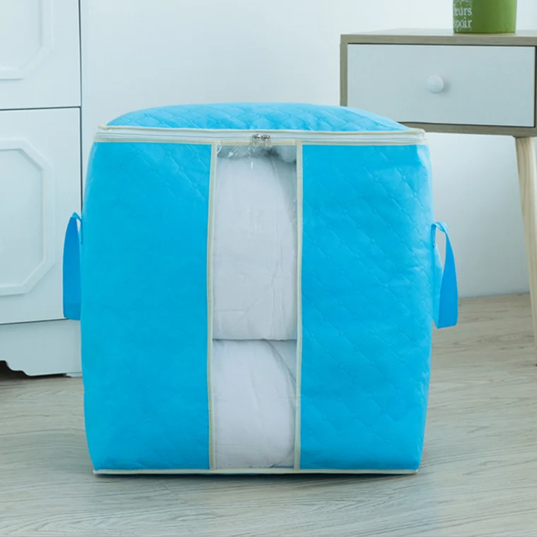 

wholesale Cheap Logistics Charge Zipper Blanket Clothes Organizer Storage Containers