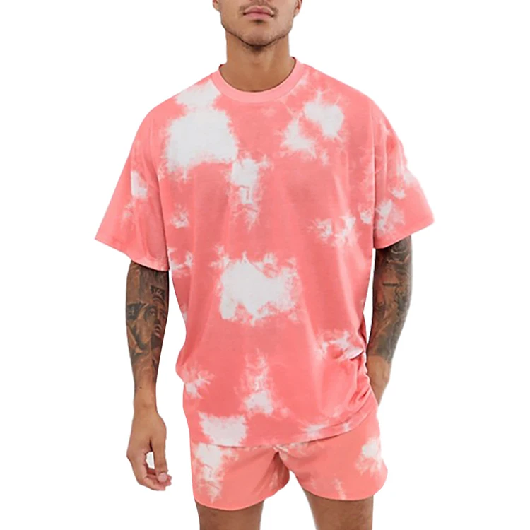 

Casual 2021 Fashion Tie Dye men's digital printing t-shirts