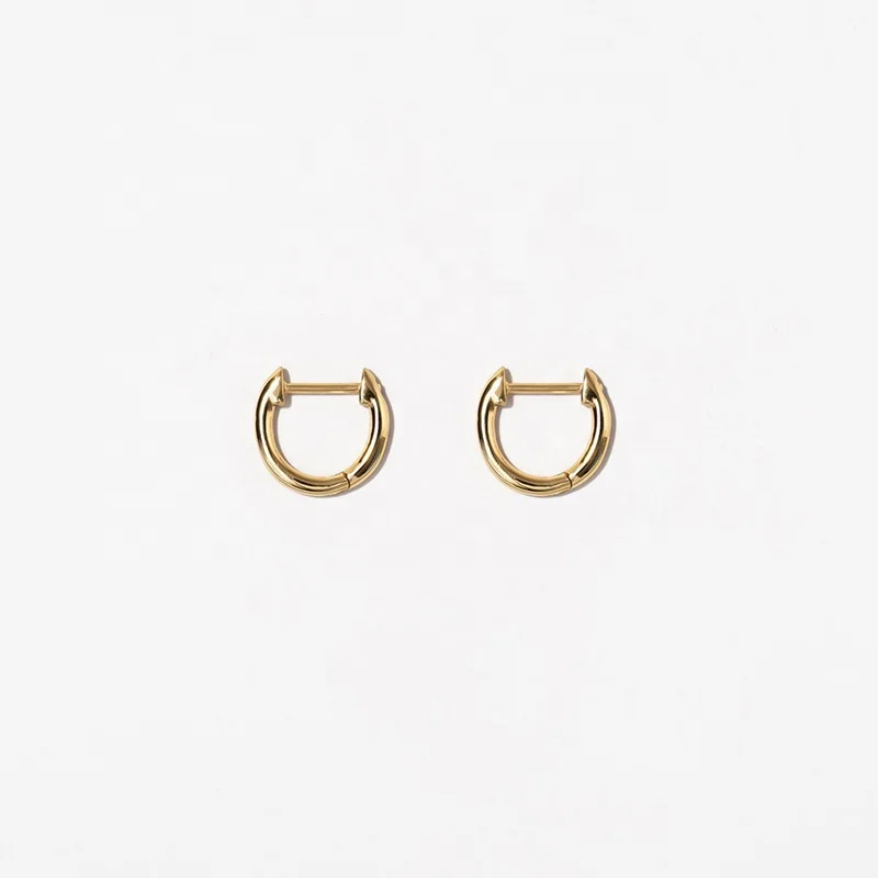 

Factory Wholesales 925 Silver Jewelry Simple Hoop Earrings For Women Gift, Gold and silver