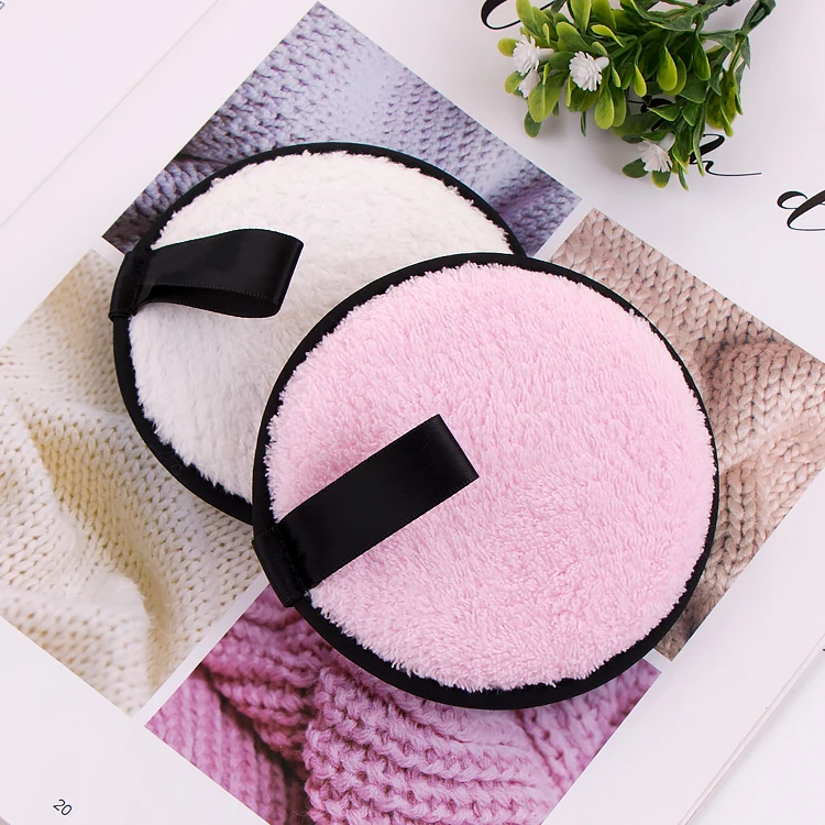 

Super Soft Customized Microfiber Microfibre Washable Facial Reusable Makeup Remover Pads