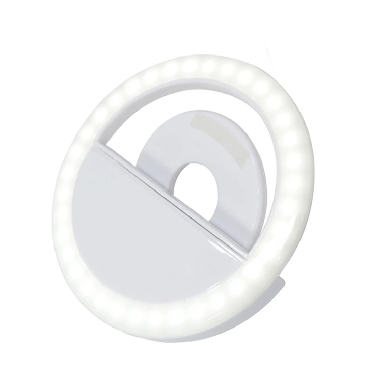 Wholesale Battery LED Selfie USB  Ring Light  Rechargeable Ring Lamp with 3 modes  for Smart Phone Ipad Makeup