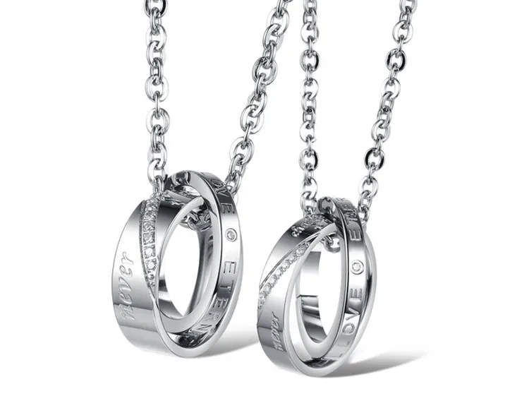 

Jewelry new jewelry exquisite gift simple couple necklace pendant, Picture shows