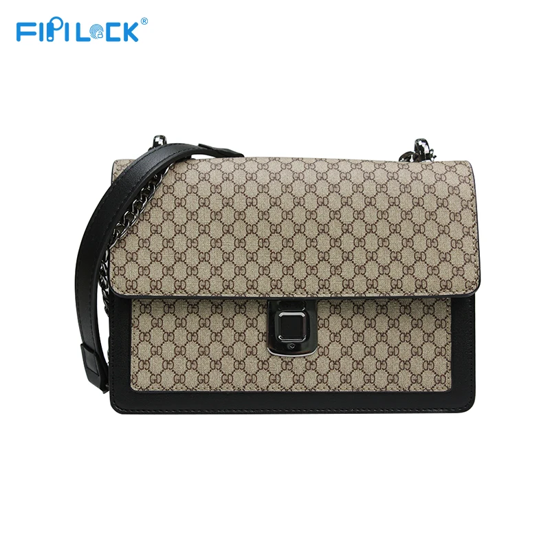 

Fipilock Famous Brands Designer Crossbody Hand bags Purses and Luxury Fingerprint Ladies Handbags, Khaki