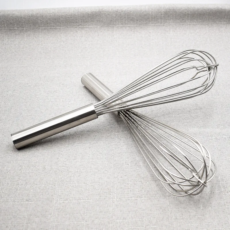 

Factory Wholesale Rotating stainless steel kitchen whisk tools egg beater egg whisk, Customized