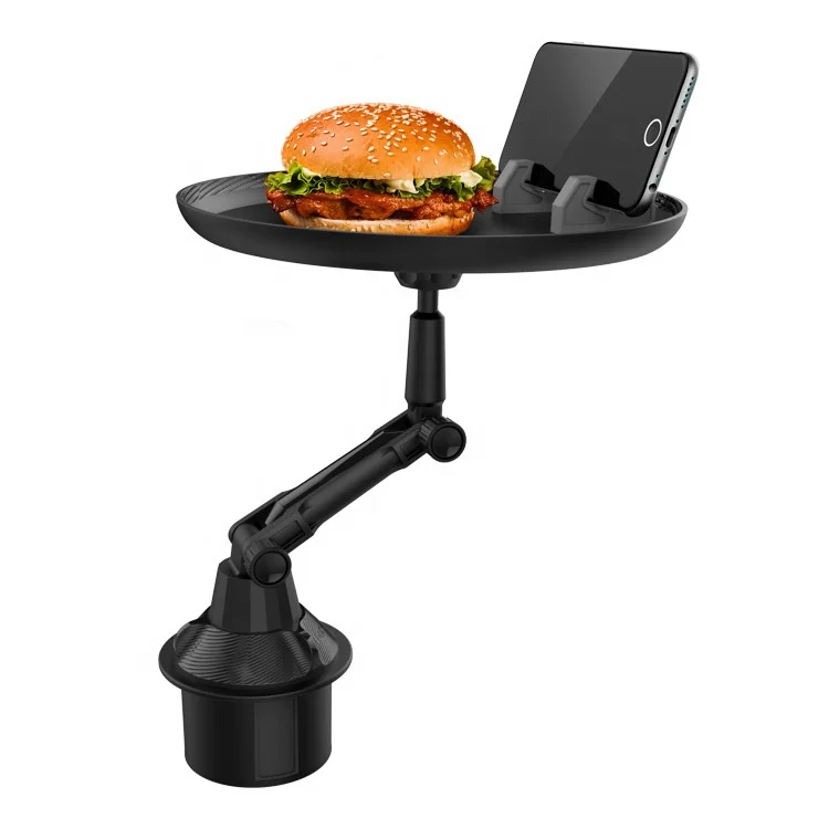 

Universal Car Cup Food Tray Mobile Phone Mount 360 Degree Rotation With Cup Holder Coffee Drink Cup Holder Tray for Car