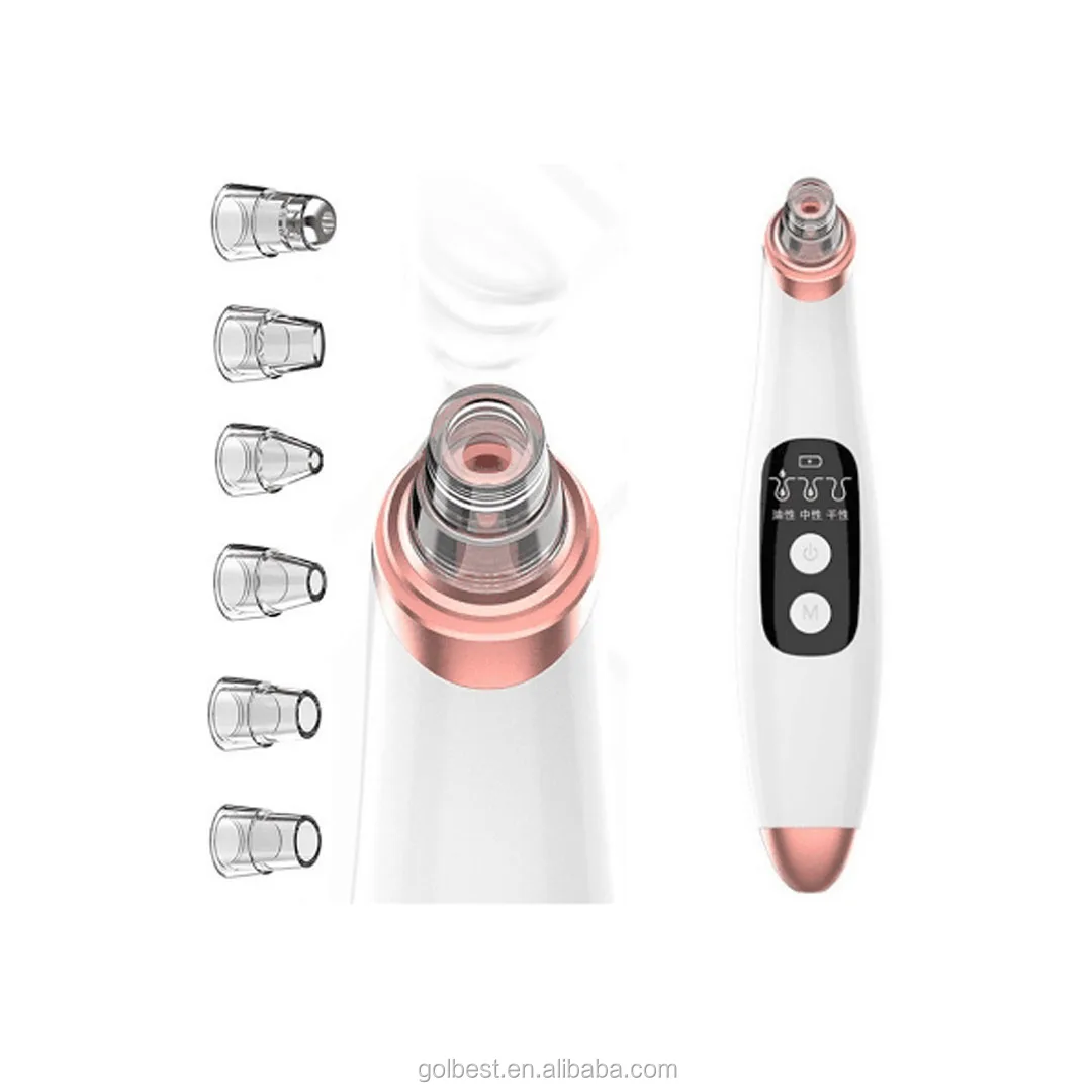 

2 in 1 blackhead remover vacuum skin blackhead removal machine beauty apparatus microdermabrasion blackhead remover, Pink or custom