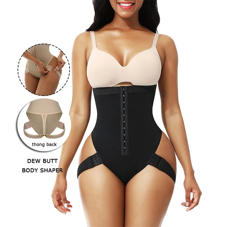 

S-5XL Wholesale Tummy Waist Control Abdomen Front Open Slimming Shapewear Plus Size Women Buttocks Body Shaper Panty for Women