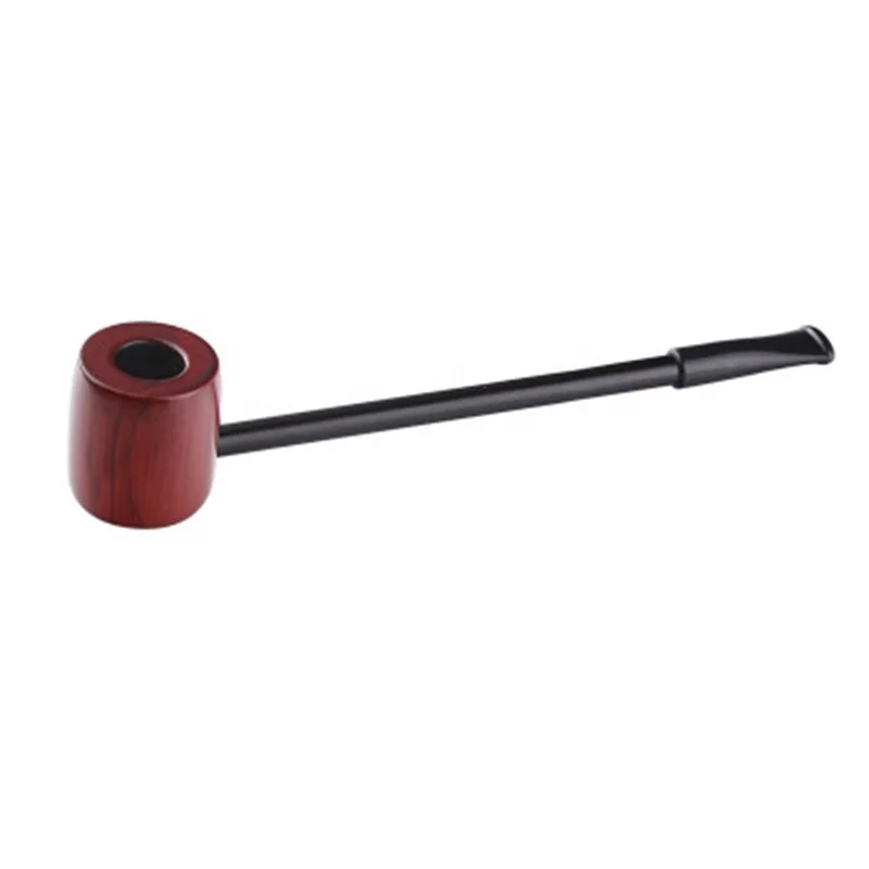 

Wood Long Straight Type Healthy Eco-Friendly Tobacco Pipe, Red