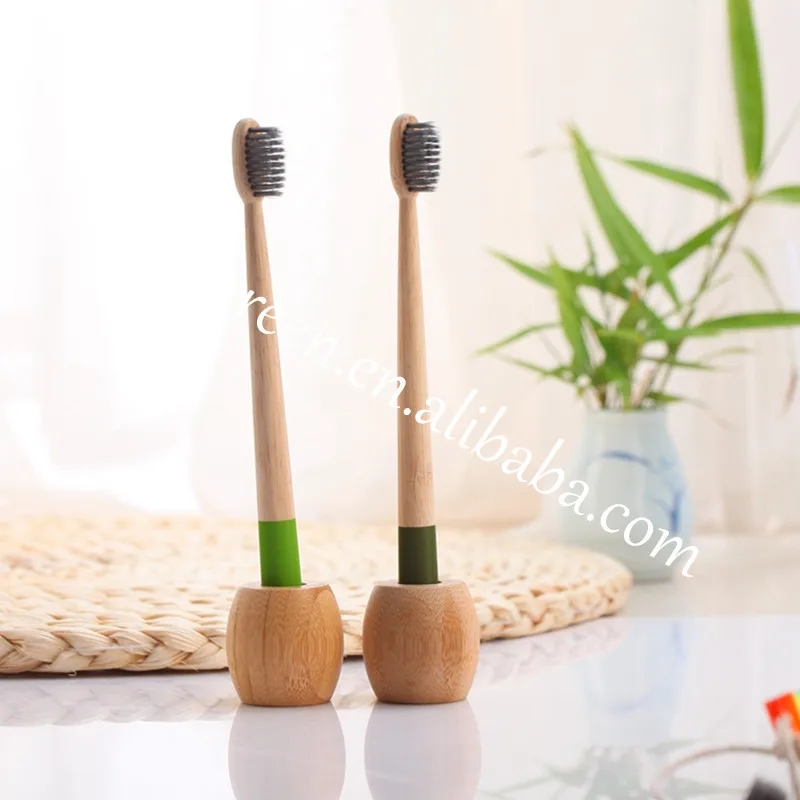 

Eco-friendly Engraved Logo Bamboo Toothbrush With Travel Case Wholesale