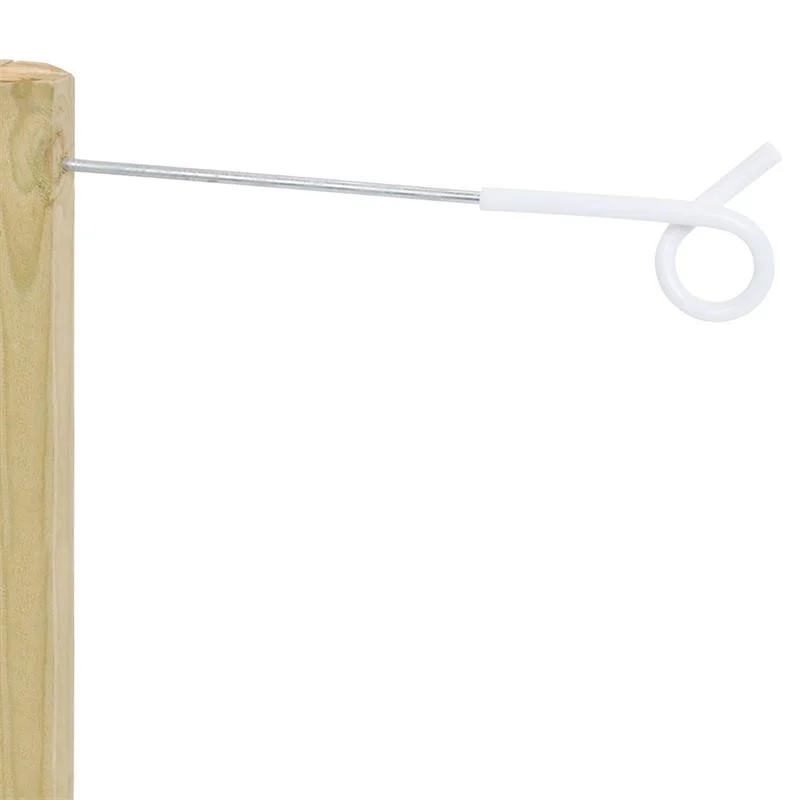 

Electric Fencing Wood Post Distance Insulator Pigtail Post, Black or customized