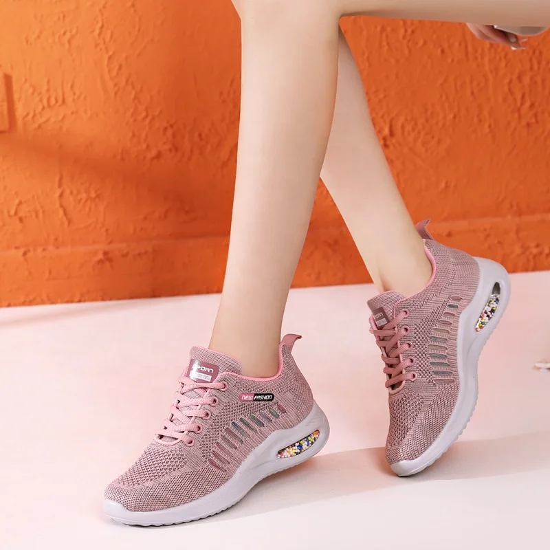 

Wholesales Women Sneakers Mesh Running shoes Ladies Walking fashion Sport Shoes Outdoor Breathable Footwear Lace up shoes women