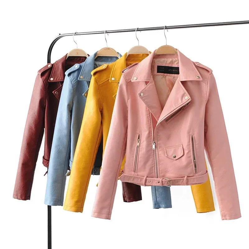 

2021 New Arrivals Personalized women's clothing PU leather Jacket