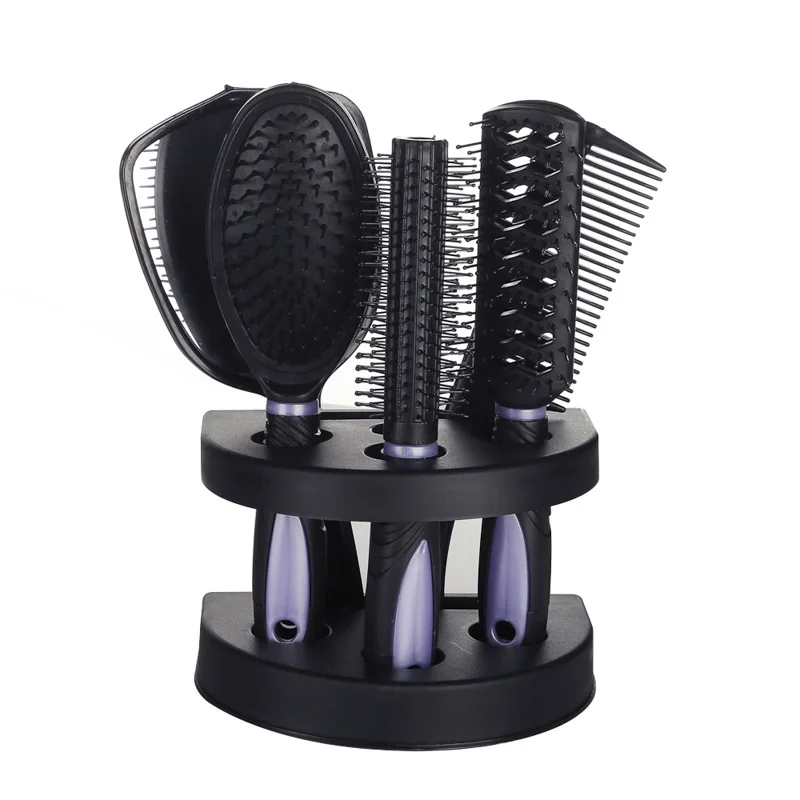 

5pcs Cushion Comb Brush Salon Home Hair Styling Hair Comb Set With Custom Private Label