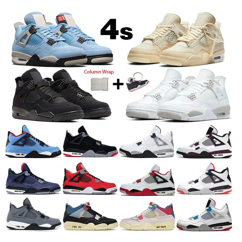 

women High quality OG 4 retro 4s Bred Black Cat University Blue Fire Red men's fashion sneakers Basketball Shoes