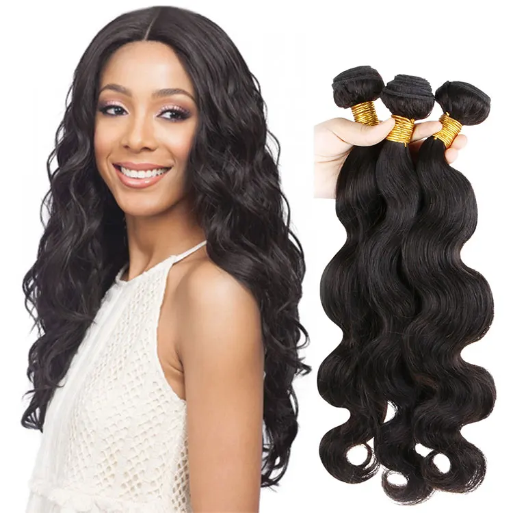 

FH Wholesale Double Drawn Body Wave Virgin Braizlian Human Hair Crochet Bundles With Closure Frontal In Pack