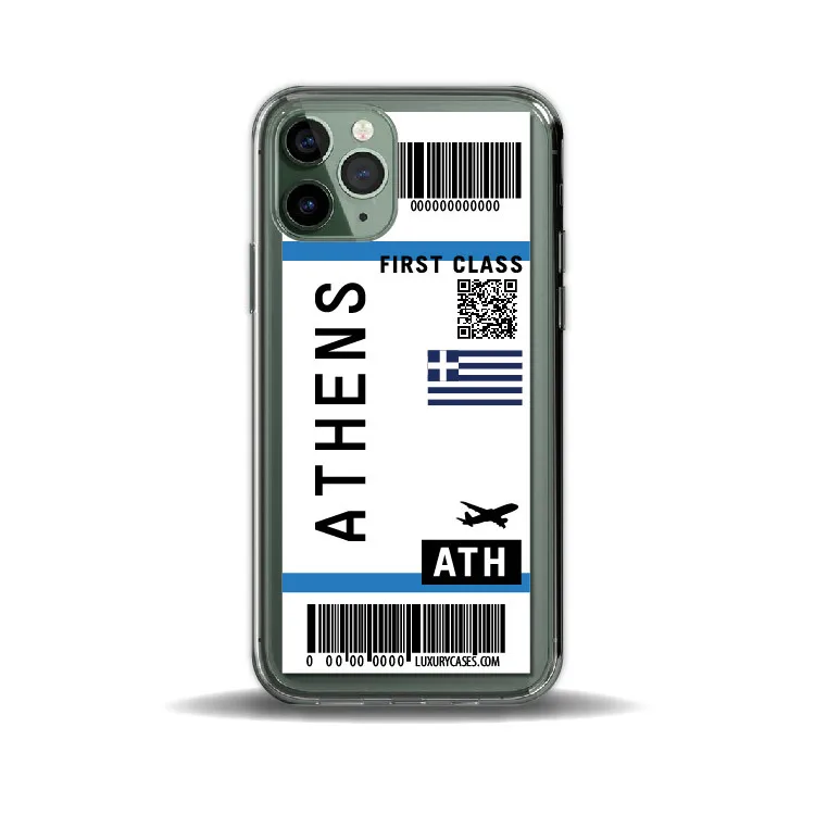 

Soft Clear Plane Ticket Phone Case for iPhone 7 8 Plus 11 12 Pro Max Transparent Case,London City phone case printing, Like the following colors