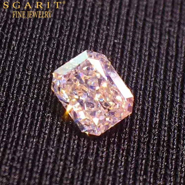 

SGARIT high quality genuine color pink diamond for jewelry making 0.258ct VS light pink natural loose diamond