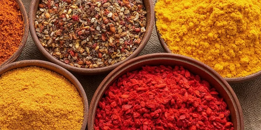 Whole cumin seeds and ground cumin powder