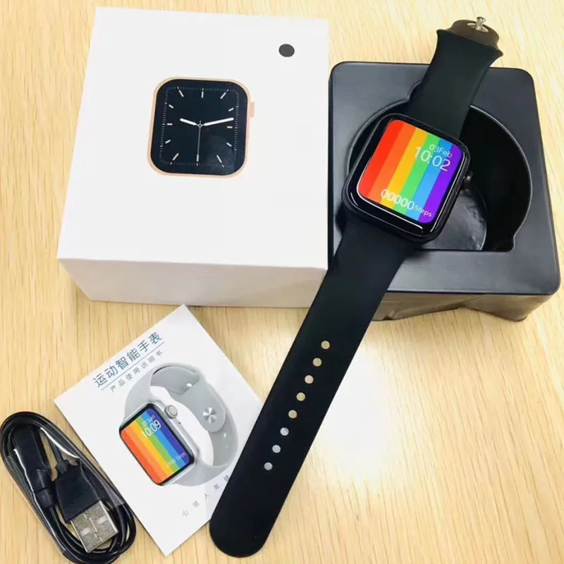 

2021 Hot Series 6 1.75 Full Screen Bluetooth Call Dial W26plus Smartwatch Fitness Tracker Wristband Heart Rate W26+ Smart Watch