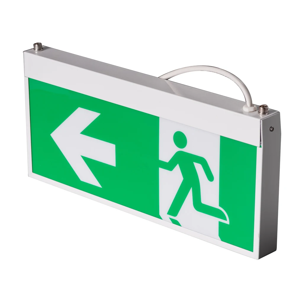 Ni-Cd Battery Backup Rechargeable LED Emergency Exit Sign Light