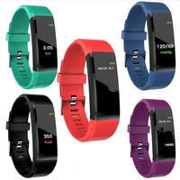

NEW 115Plus 0.96 inch Color Screen Smart Bracelet Sport Blood Pressure Exercise Dynamic Heart Rate Monitor 115 plus smart watch