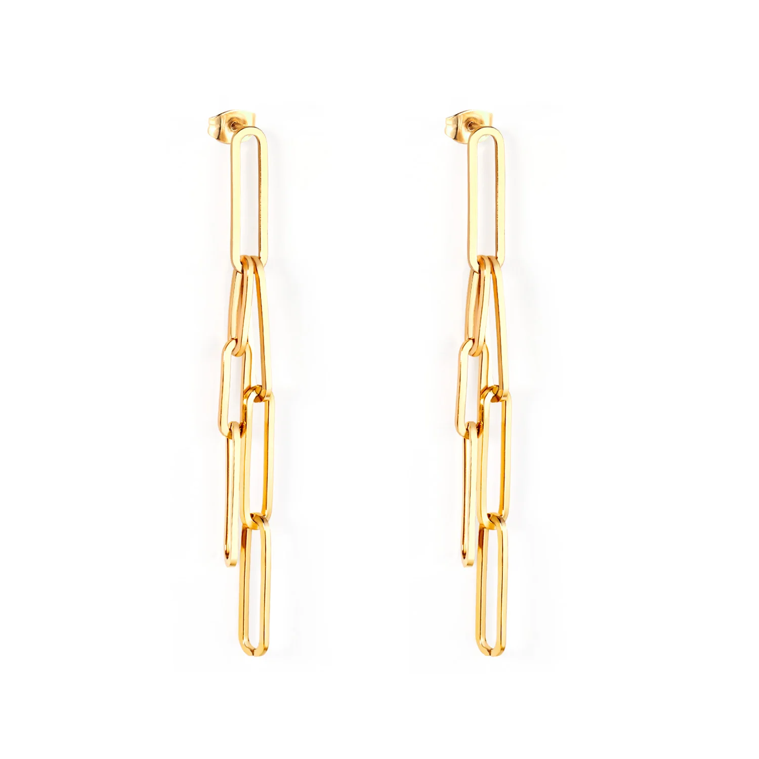 

2020 Designs Korean Christmas Geometric Metal Jewelry Luxury Women Long Earring Earrings, Gold filled