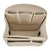 Felt Purse Insert Bag with Zipper Organizer Handbag in Backpack