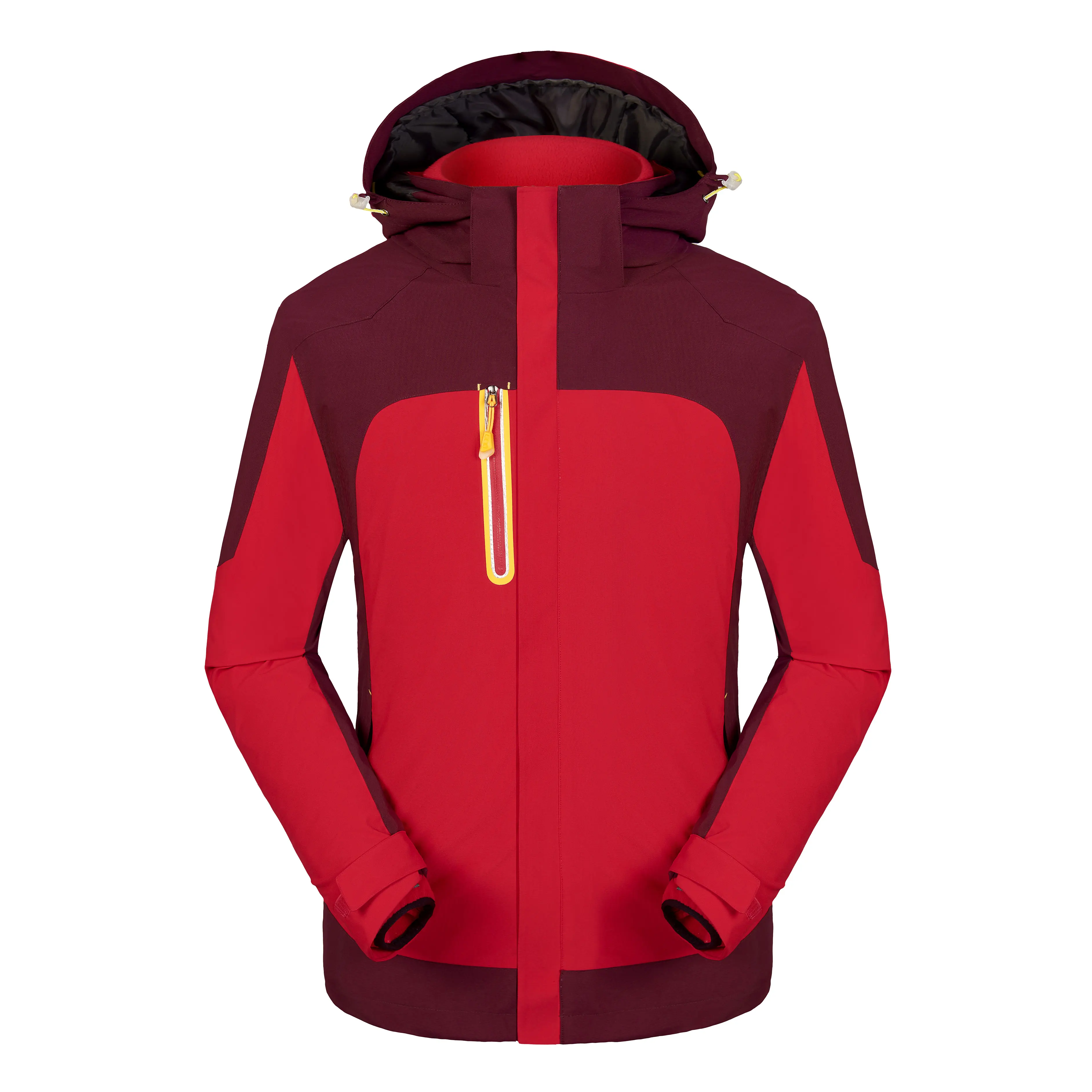 

Free Shipping Hooded Winter Casual Sport Winter Outdoor Fleece Winter Ski Jacket for men and women