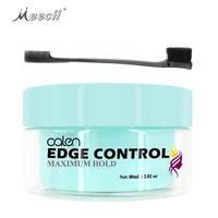 

No Greasy No Residues Smooth Strong Hold Hair Styling Products Wax Cream Hair Edge Control Gel With Brush