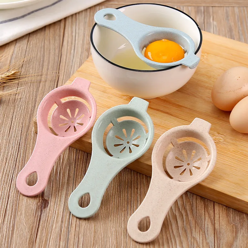 

Wholesale Kitchen Gadgets Egg Divider Food Grade Pp Plastic Wheat Straw Egg White Yolk Separator Egg Strainer Filter, Pink/green