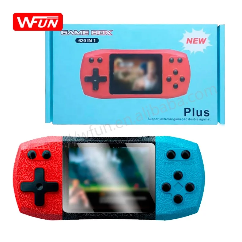 

F1 Mini Retro Classic Kids 8 bit Handheld Video Games system Single Player built-in 620 Game with 3.0 inch New LCD Screen, 7 colors as website show