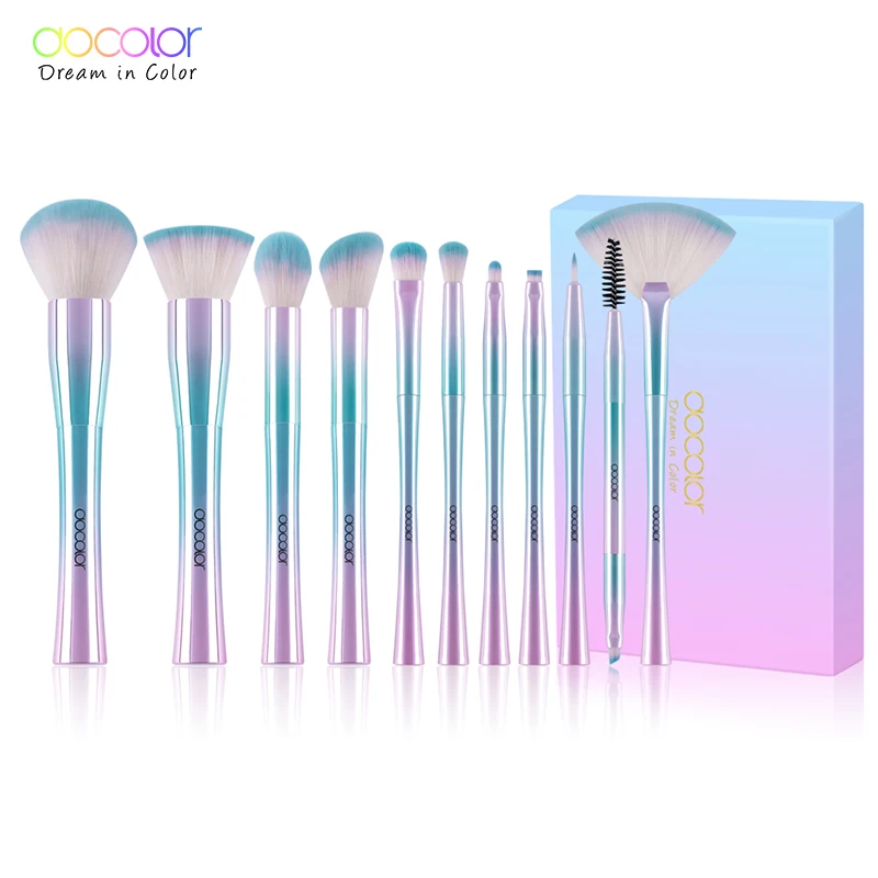 

Docolor Fantasy 11 piece Synthetic Brush Set DB-1102 free sample makeup brush set