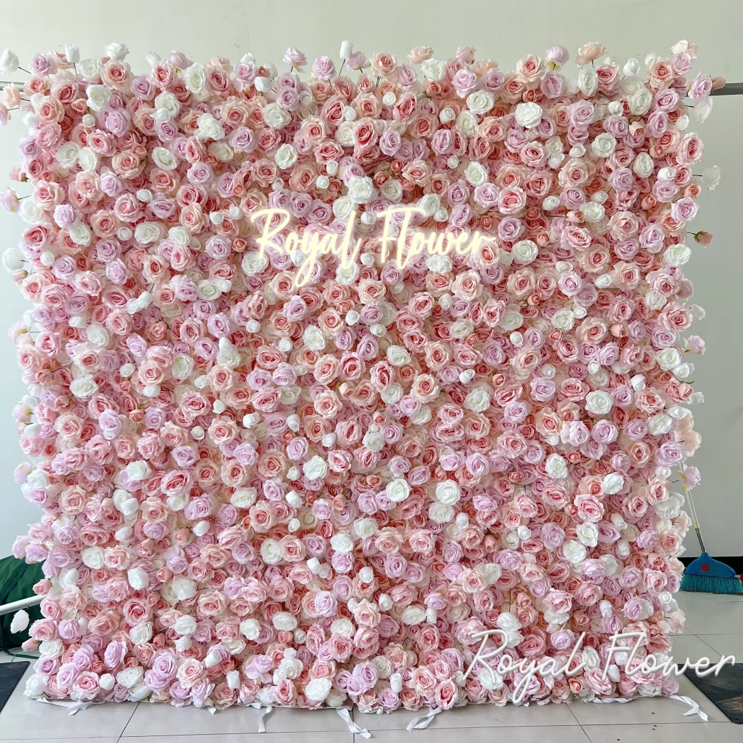 Flower Wall Backdrop 8ft X 8ft Wedding Ceiling Backdrop Decor Backdrop Stand for Decoration Event Decoration Supplies