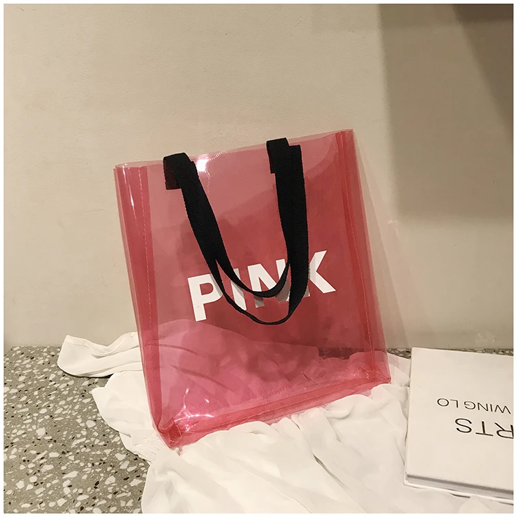 

Transparent PVC Handbags Girls Mini Jelly Bags Little Clear Purse Handbags, Black,red,brown and customzied