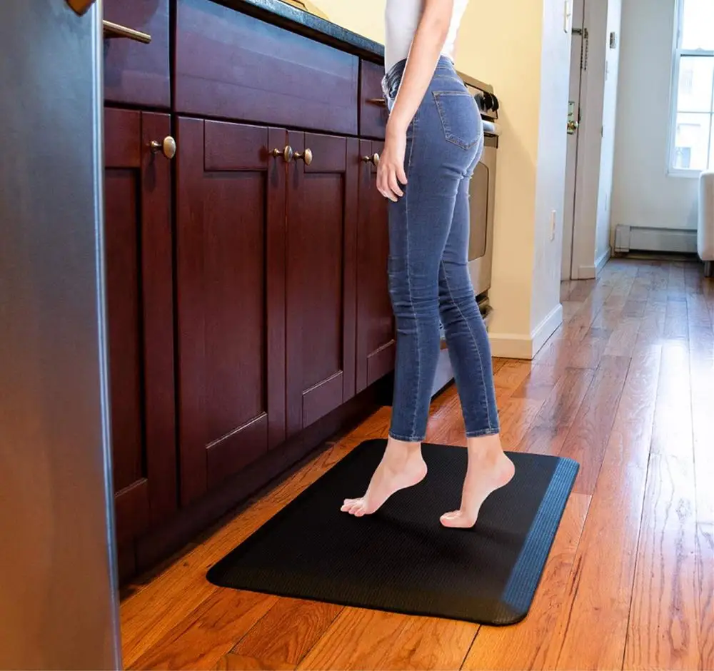 
Soft PU Anti-Fatigue Comfort Floor Mat - Commercial Grade Quality Perfect for Standup Desks, Kitchens, Office, and Garages 