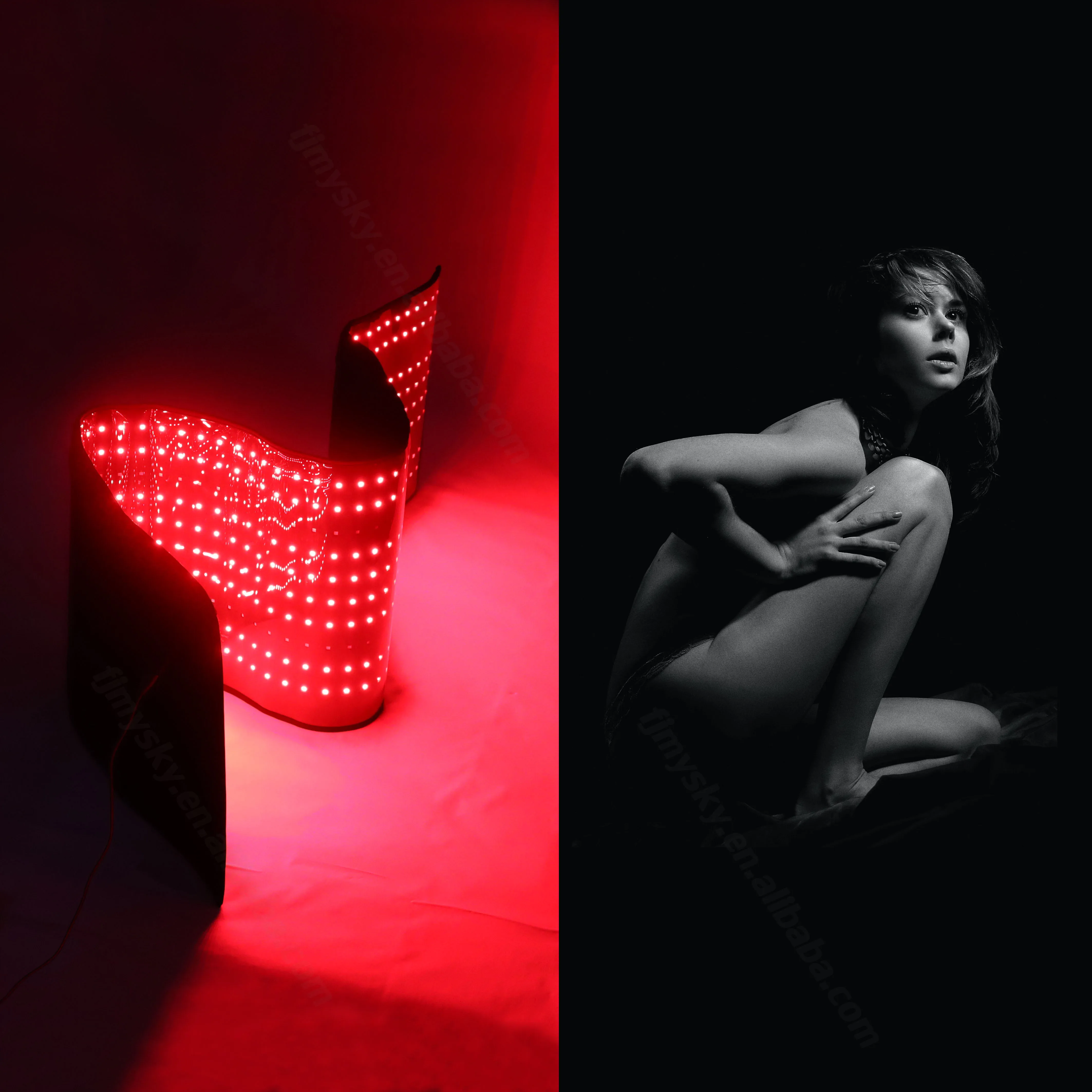 

Full Body Infrared Light Therapy Device Relaxation Heating Mattress Massage Pad
