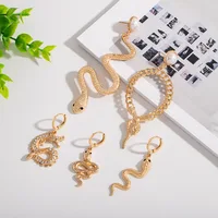 

Hot Style Exaggerated Retro Snake Dragon Shaped Earrings KL1570