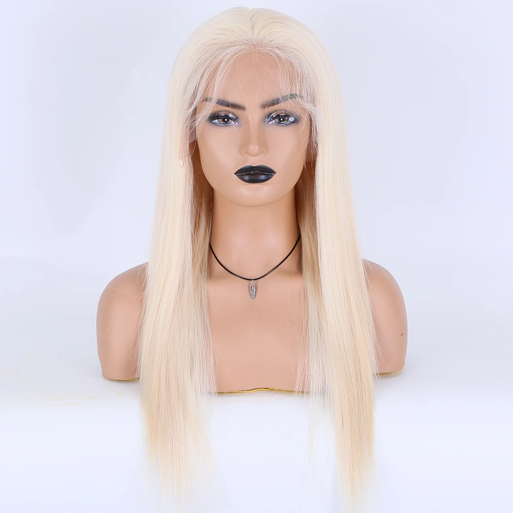 

Premier European Virgin 60# 13x6 Honey Blonde Transparent HD Lace Front Human Hair Wig With Pre Plucked Hairline