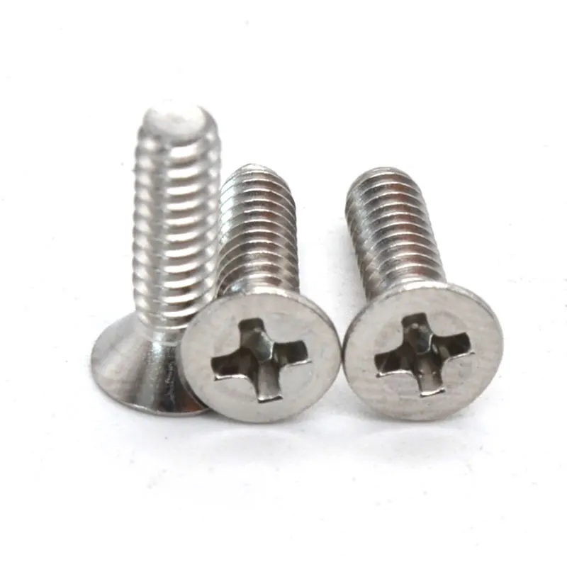 M0.6 M1 M1.6 M2 M3 M4 Stainless Steel Phillips Cheese Countersunk Head ...