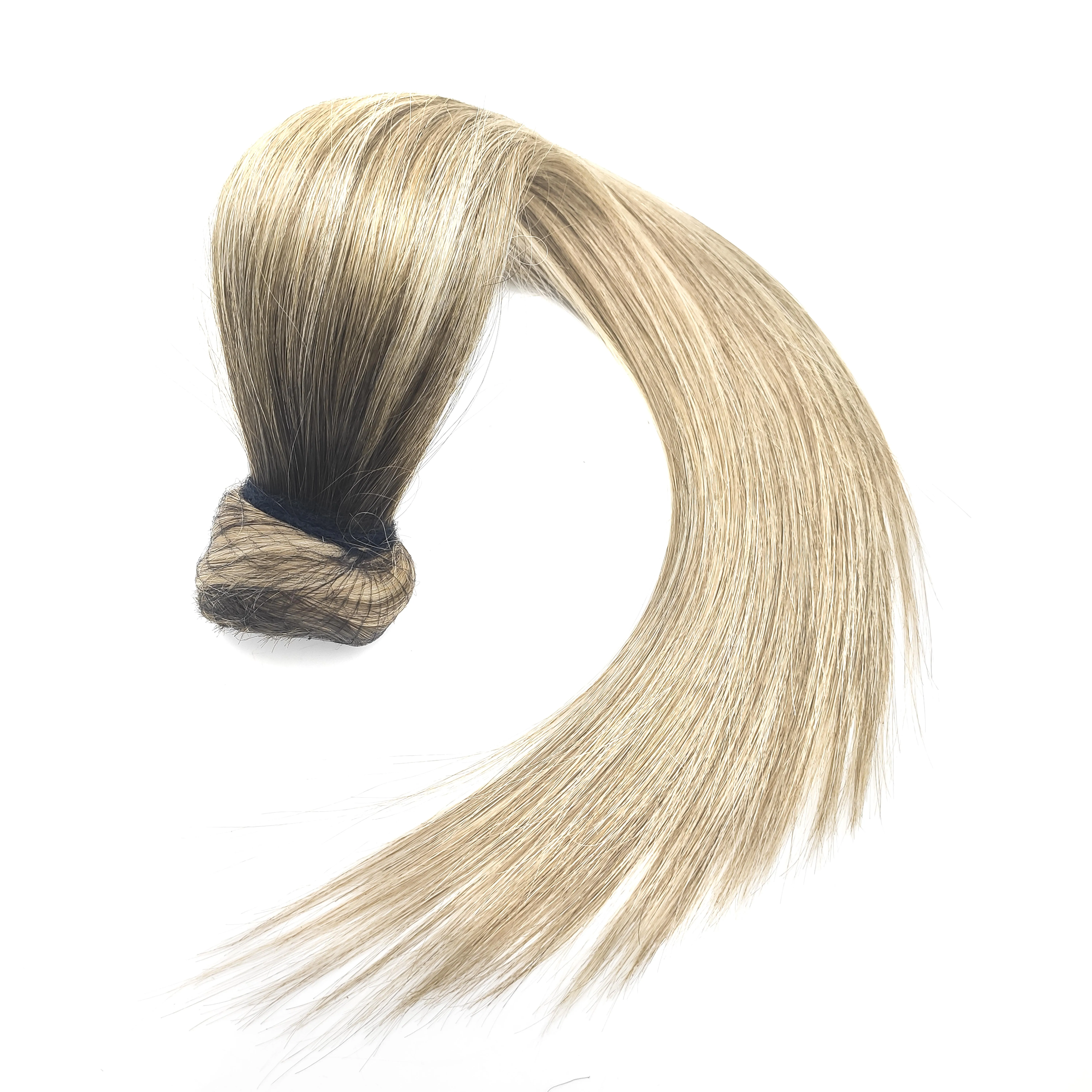 

In Stock Wrap Around Ponytail Human Hair Extension Clip Pony Tail Hair Pieces Blonde Ponytails Hair, 18 wave colors in stock or any customized colors