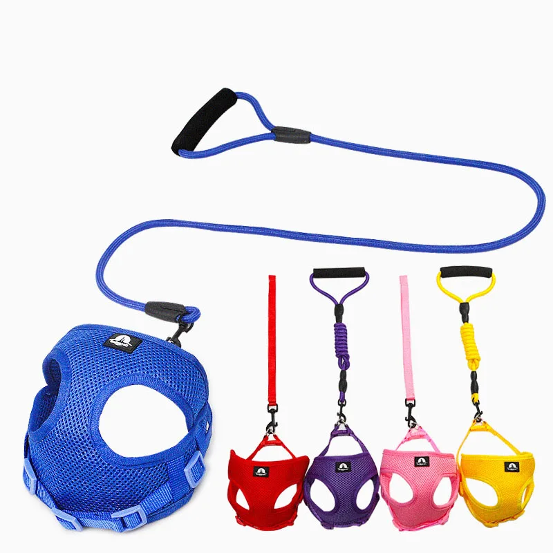 

Amazon Hot Sells Chest Back Pet Leash Round Rope And Ribbon Dog Leash, Red,yellow,pink,blue