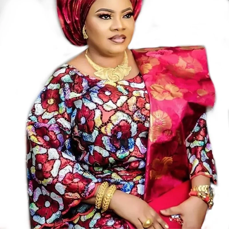 

african lace fabrics 2020 bridal sequins lace fabrics latest nigerian, 6 colors or custom color