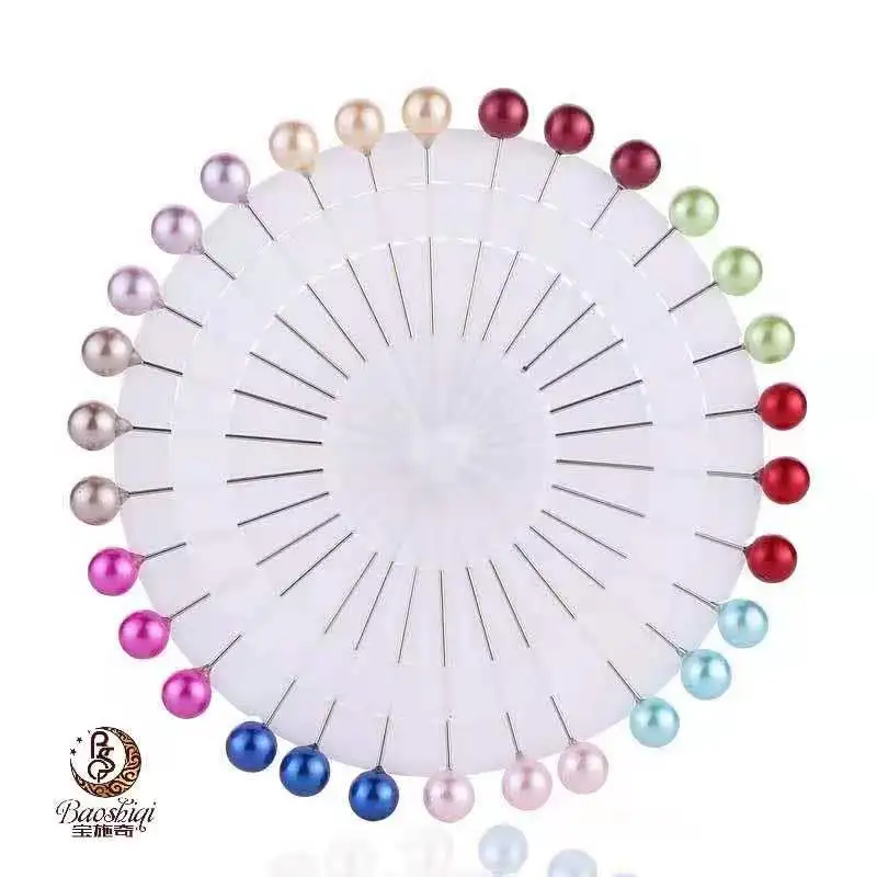 

Factory wholesale new color diamond positioning pin pearlescent needle positioning needle decorative needle so hijab scarf pins