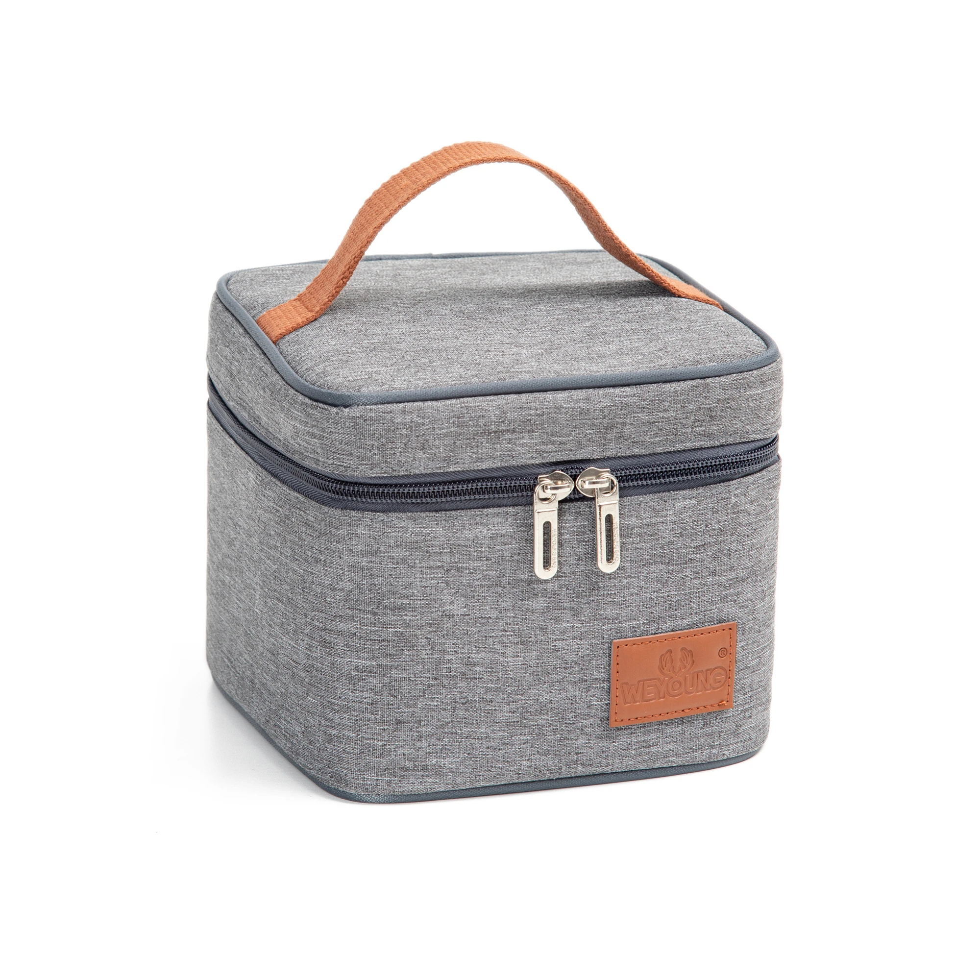 

Custom logo oxford blue tote insulated cooler bag portable waterproof lunch box bag