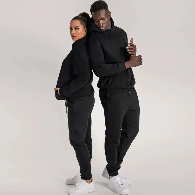 

Hot Selling Winter Warm Full Sleeve Fleece Men Women No Strings Hooded Set Hoodies Unisex, In available