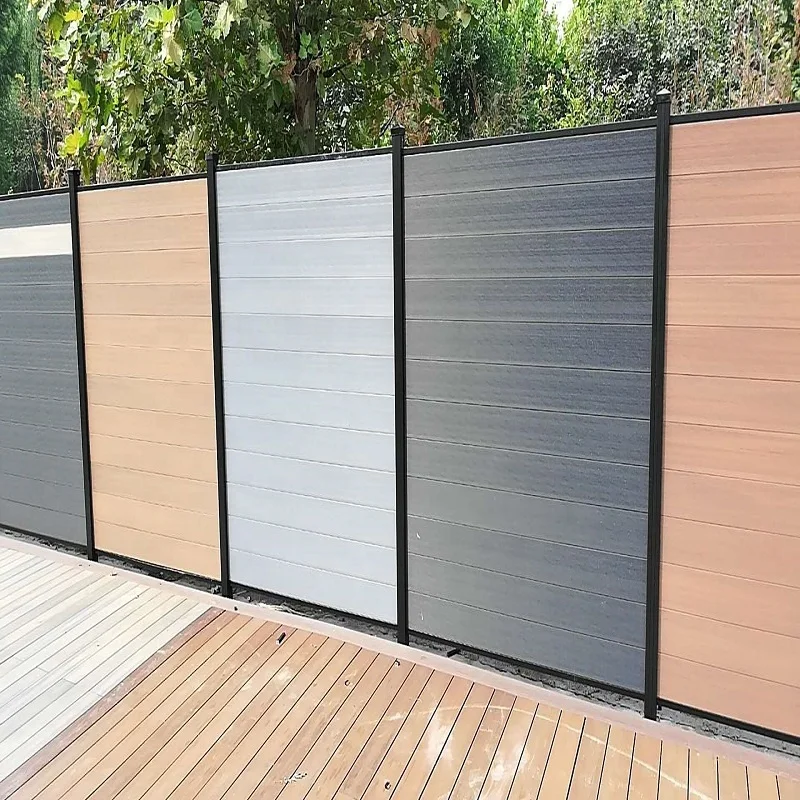 

Hot sale embossing all weather durable WPC Composite Fence