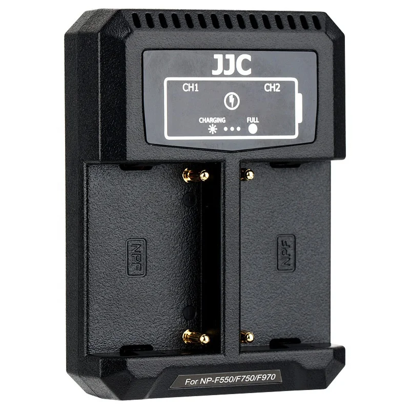 

JJC Dual USB Charger for Sony NP-F550/F750/F970/FM50/FM500H, Compatible with DCR-SD1000 DSC-D770 DSC-F505V