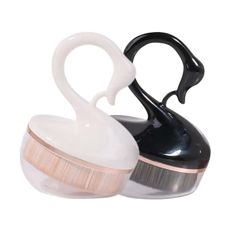 

New magic no powder no trace foundation makeup brush set, Blcak/white/gold/purple
