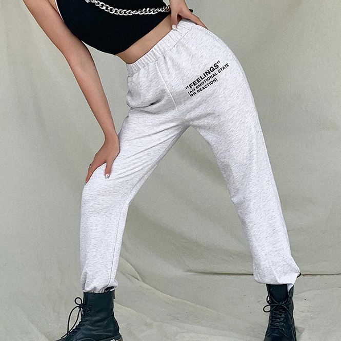 

FS2522A Women's joggers harem pants elastic waist Women's Trousers